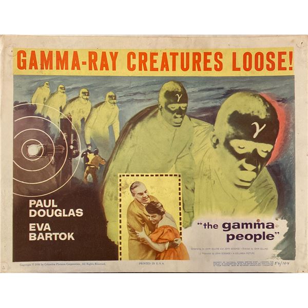 The Gamma People 1956 Original Vintage Lobby Card
