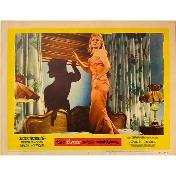 The Fuzzy Pink Nightgown 1957 Original Vintage Lobby Card