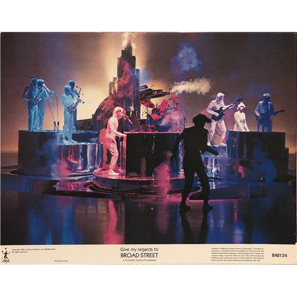 Give My Regards to Broad Street original 1984 vintage lobby card