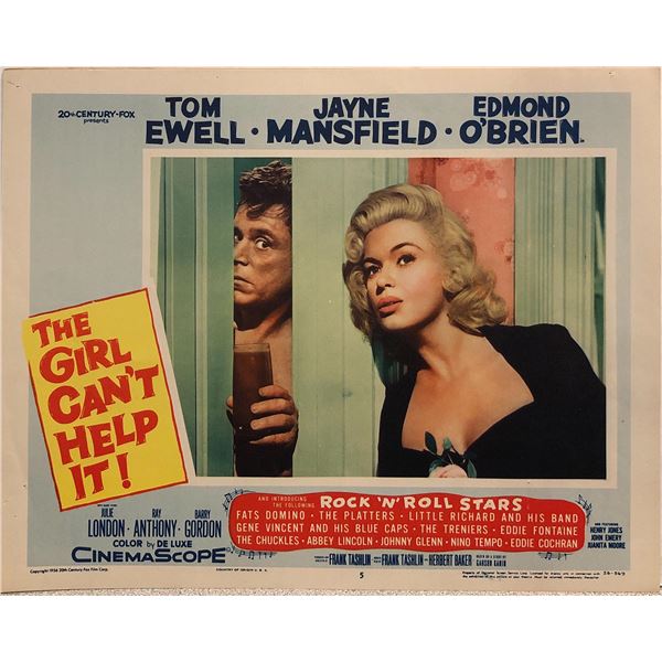 The Girl Can't Help It original 1956 vintage lobby card