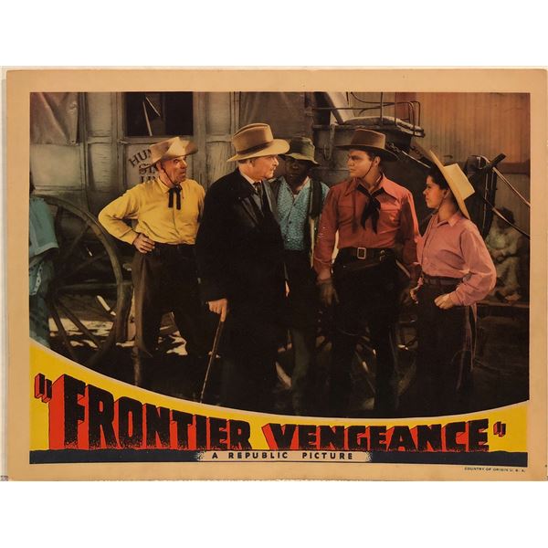 Frontier Vengeance 1940 Original Vintage Lobby Card