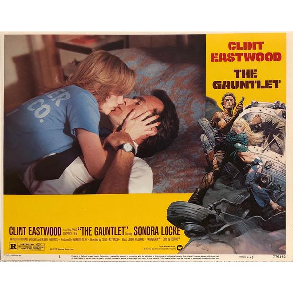 The Gauntlet original 1977 vintage lobby card