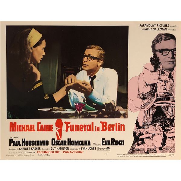 Funeral In Berlin Original Vintage Lobby Card