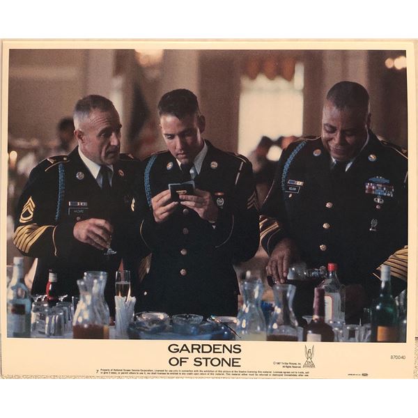Gardens of Stone original 1987 vintage lobby card
