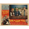 Image 1 : A Girl in Every Port original 1952 vintage lobby card