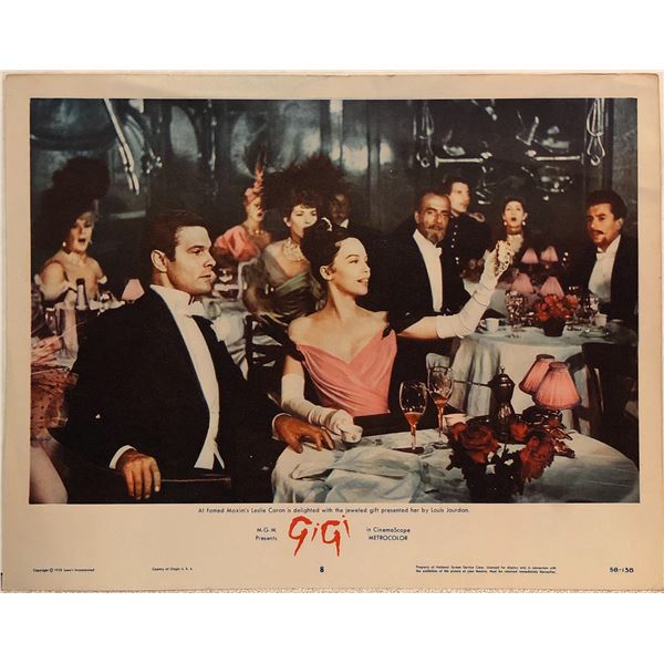 Gigi original 1958 vintage lobby card