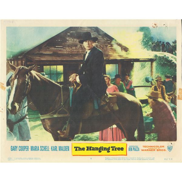 The Hanging Tree 1959 original vintage lobby card