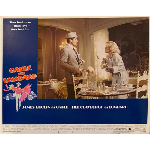 Gable and Lombard 1992 Original Vintage Lobby Card