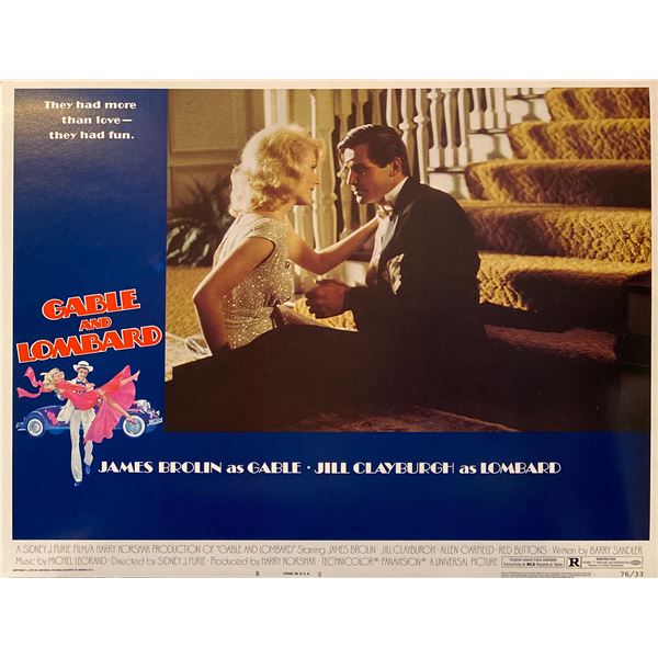Gable and Lombard 1992 Original Vintage Lobby Card