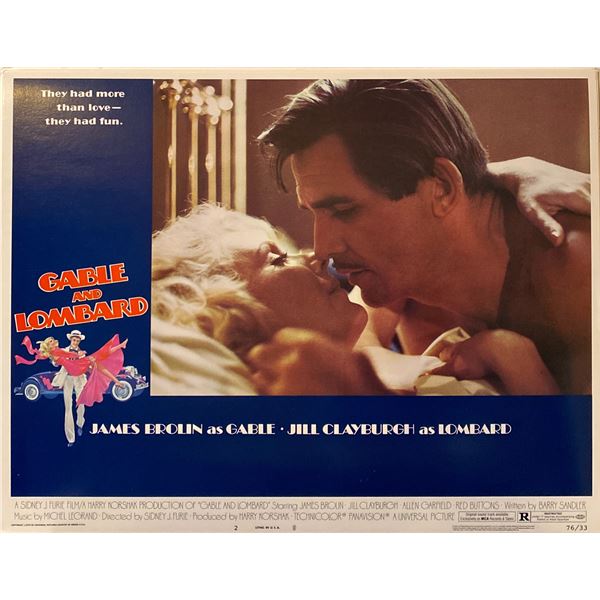 Gable and Lombard 1992 Original Vintage Lobby Card
