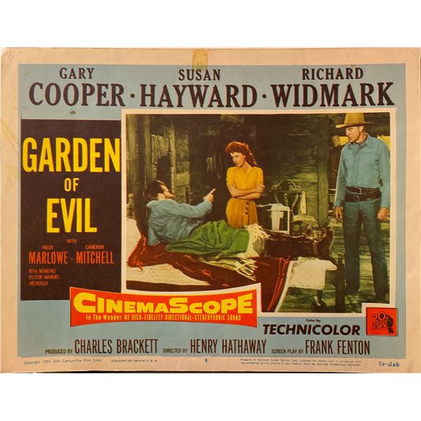 Garden of Evil Original Vintage Lobby Card