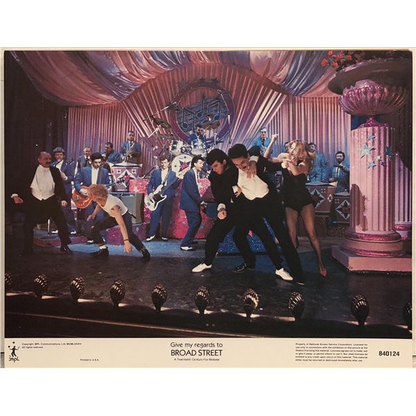 Give My Regards to Broad Street original 1984 vintage lobby card