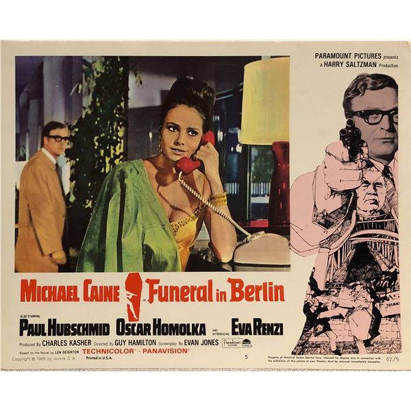 Funeral In Berlin Original Vintage Lobby Card