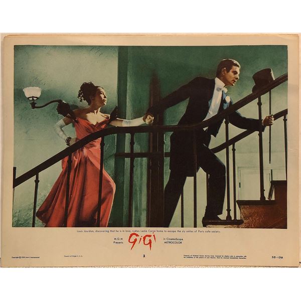 Gigi original 1958 vintage lobby card