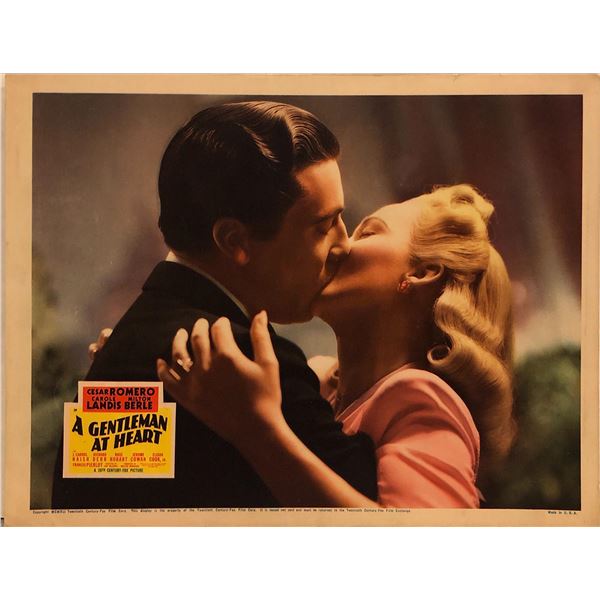 A Gentleman at Heart original 1941 vintage lobby card