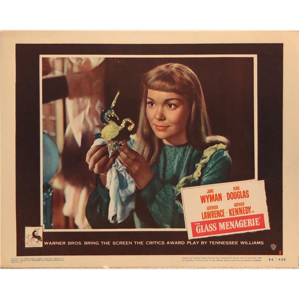 The Glass Menagerie original 1950 vintage lobby card