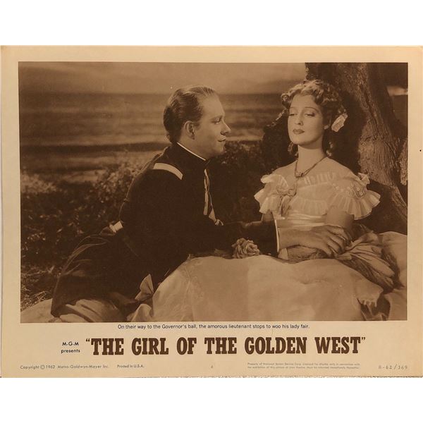 The Girl of the Golden West original 1962R vintage lobby card