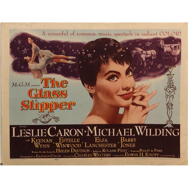 The Glass Slipper original 1955 vintage lobby card