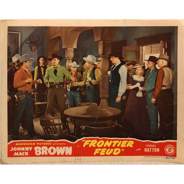 Frontier Feud 1945 Original Vintage Lobby Card