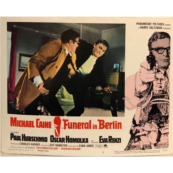 Funeral In Berlin Original Vintage Lobby Card