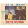 Image 1 : And Now Tomorrow  1944 original vintage lobby card