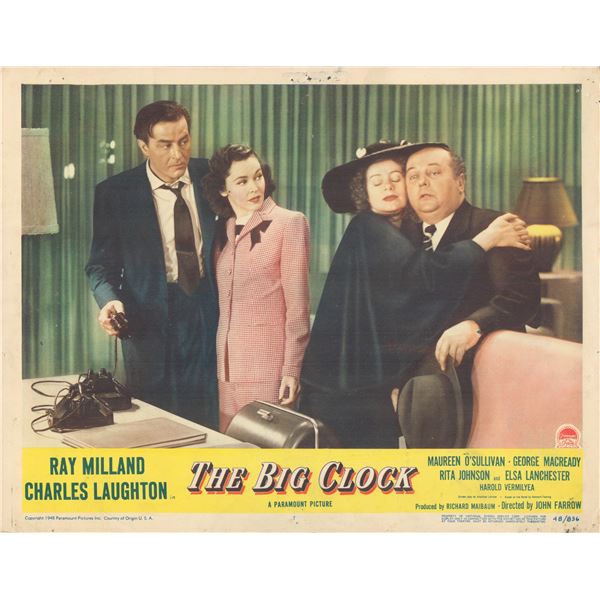 The Big Clock 1948 original vintage lobby card