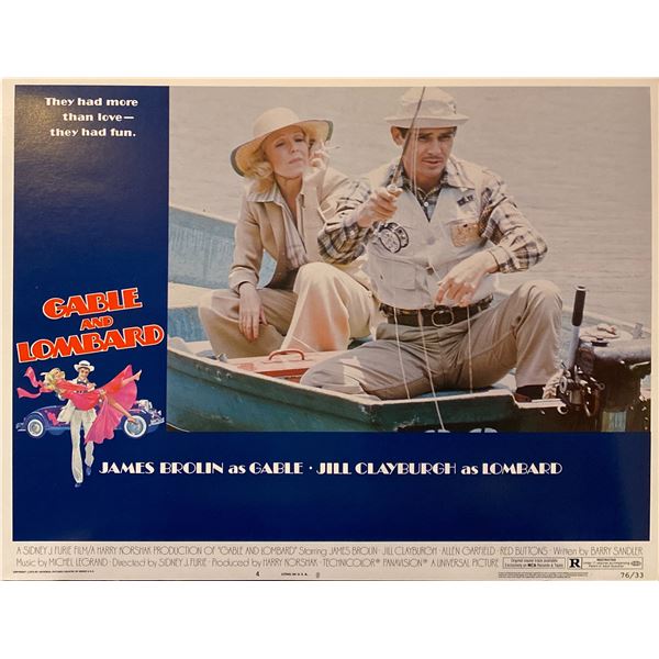 Gable and Lombard 1992 Original Vintage Lobby Card