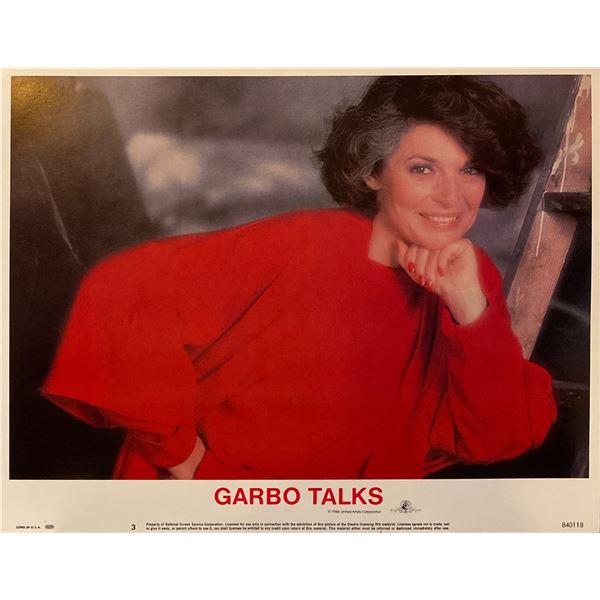 Garbo Talks 1984 Original Vintage Lobby Card
