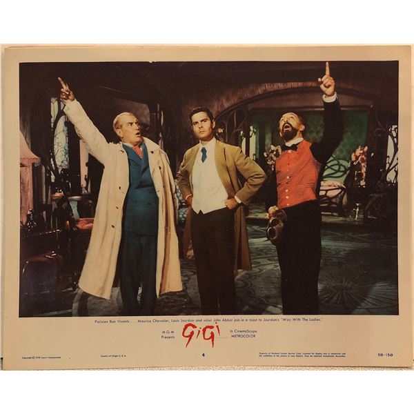 Gigi original 1958 vintage lobby card