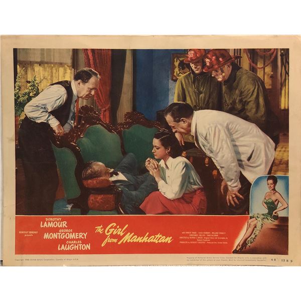 The Girl From Manhattan original 1948 vintage lobby card