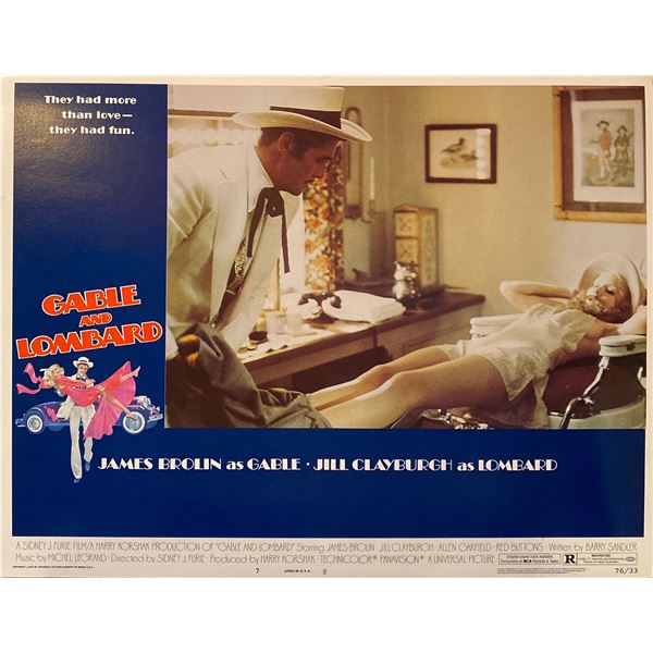 Gable and Lombard 1992 Original Vintage Lobby Card