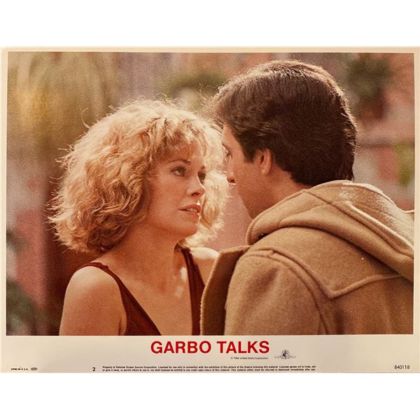 Garbo Talks 1984 Original Vintage Lobby Card