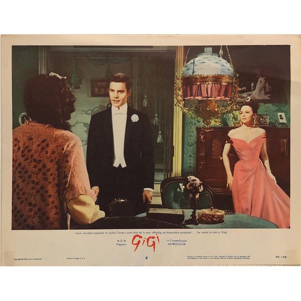 Gigi original 1958 vintage lobby card