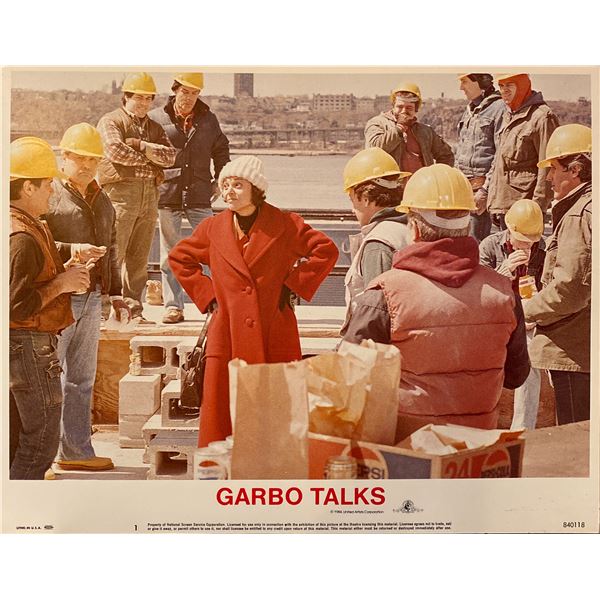 Garbo Talks 1984 Original Vintage Lobby Card
