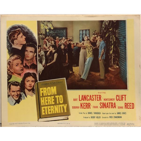 From Here To Eternity 1953 Original Vintage Lobby Card