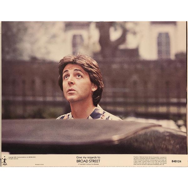 Give My Regards to Broad Street original 1984 vintage lobby card