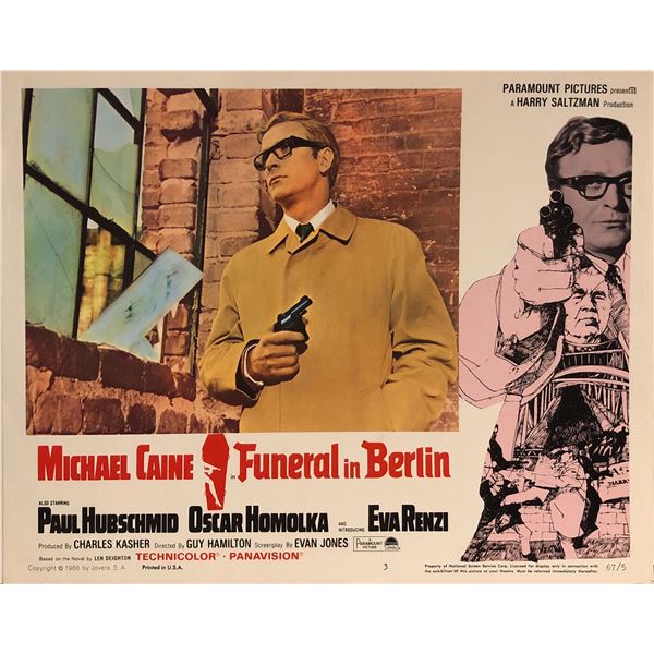 Funeral In Berlin Original Vintage Lobby Card