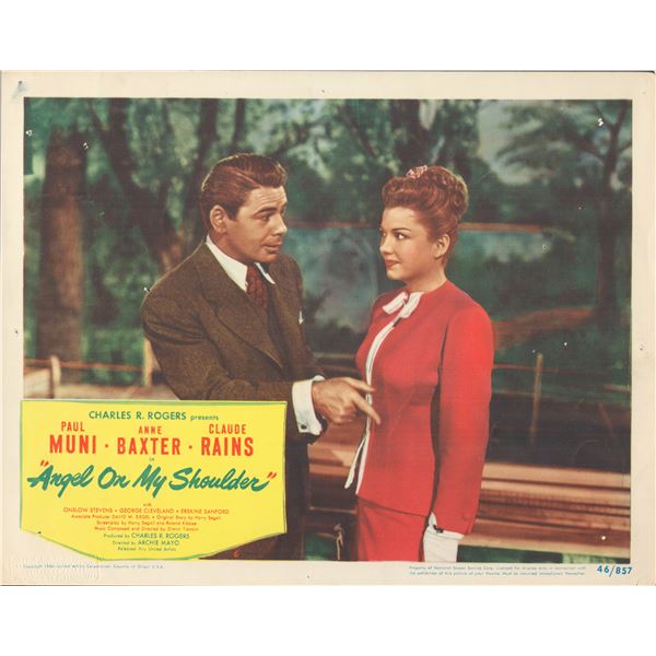 Angel on My Shoulder 1946 original vintage lobby card