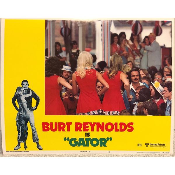 Gator original 1976 vintage lobby card