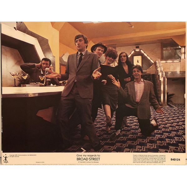 Give My Regards to Broad Street original 1984 vintage lobby card