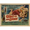 Image 1 : Girls on the Loose original 1958 vintage lobby card