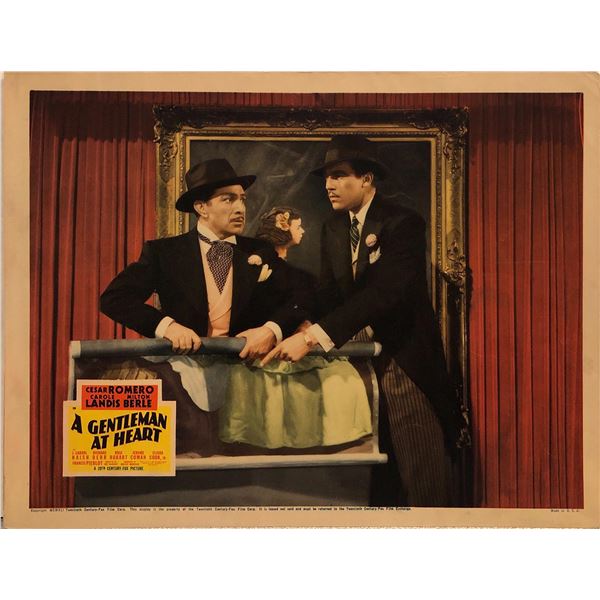 A Gentleman at Heart original 1941 vintage lobby card