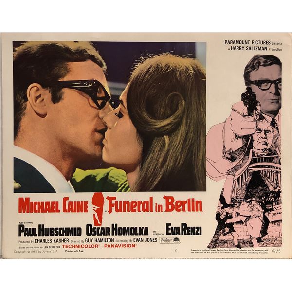 Funeral In Berlin Original Vintage Lobby Card