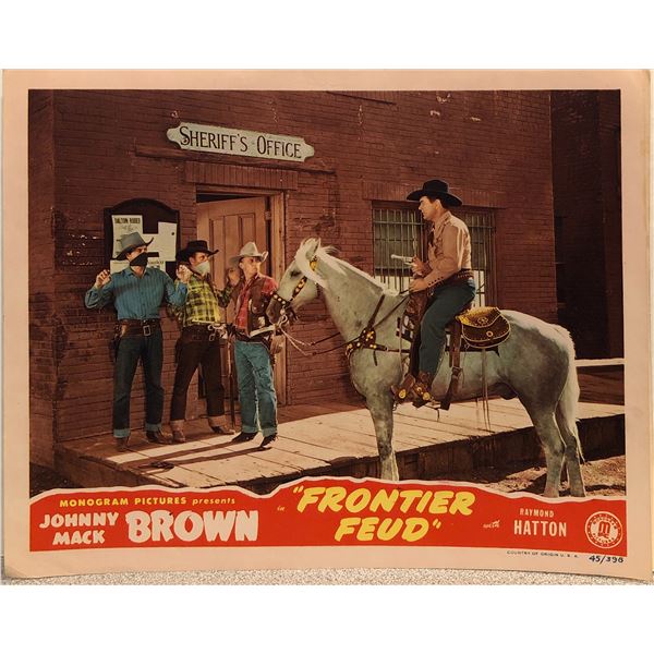 Frontier Feud 1945 Original Vintage Lobby Card