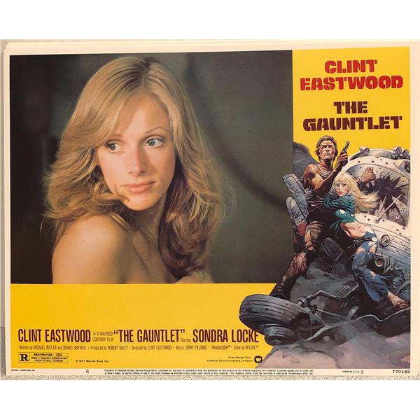 The Gauntlet original 1977 vintage lobby card