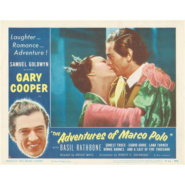 The Adventures of Marco Polo 1954 original vintage lobby card