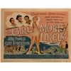 Image 1 : The Girl Most Likely original 1957 vintage lobby card