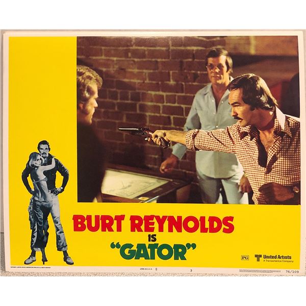 Gator original 1976 vintage lobby card