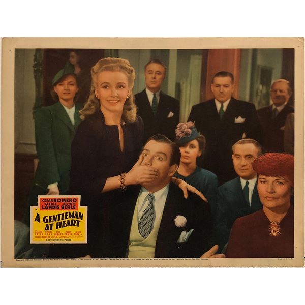 A Gentleman at Heart original 1941 vintage lobby card