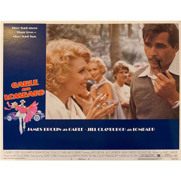 Gable and Lombard 1992 Original Vintage Lobby Card